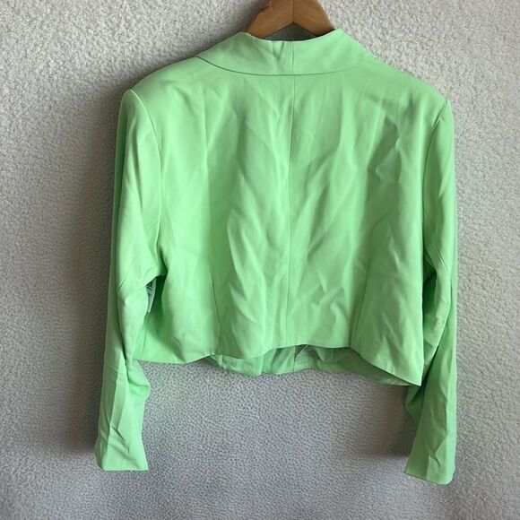 11 Honore Crop Blazer Womens Size 20 Lime Green - Picture 7 of 8
